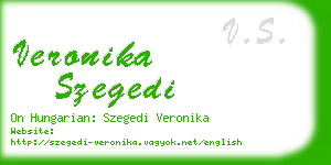 veronika szegedi business card